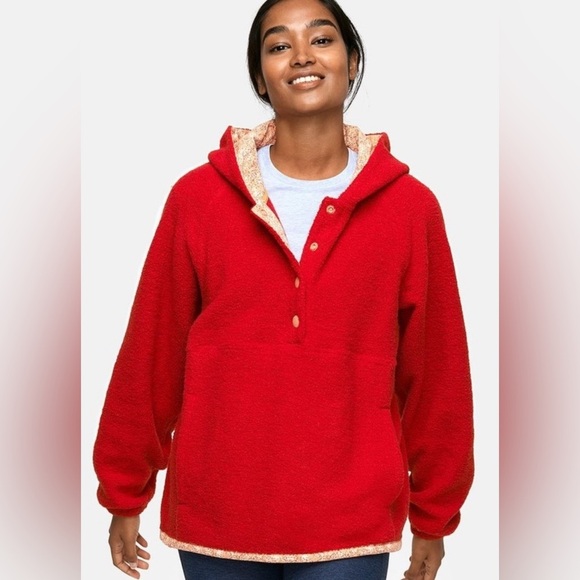 Outdoor voices, mega fleece, red, size medium - Picture 1 of 5